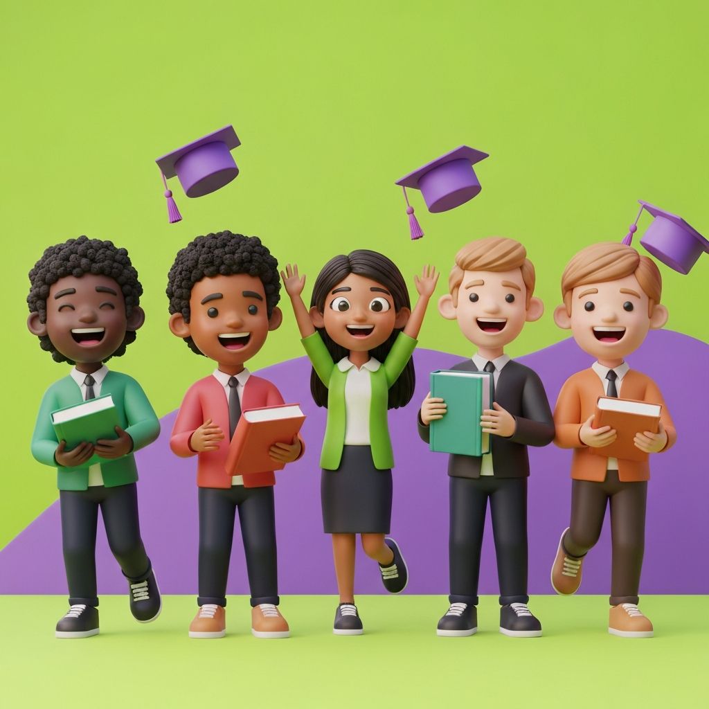 Happy students